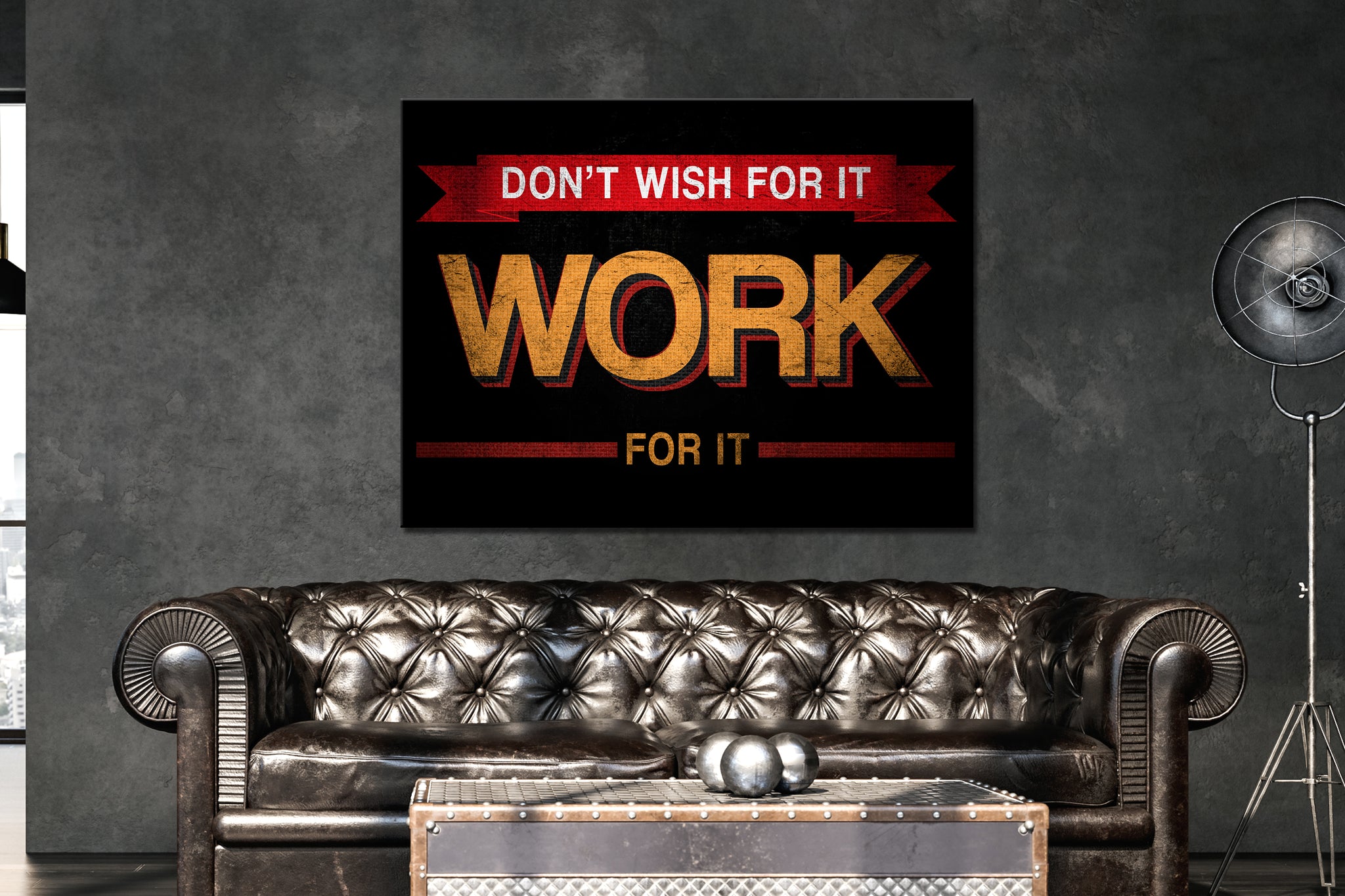 Work For It Canvas Wall Art