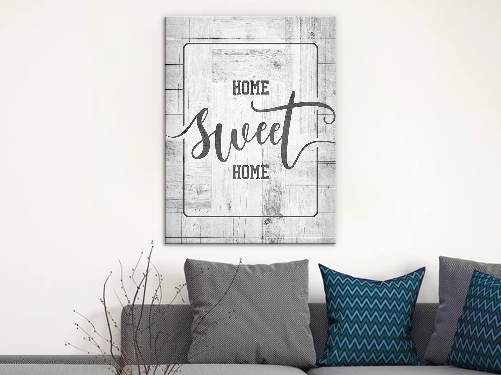 Home Sweet Home - Christian - Living Room Canvas Wall Art