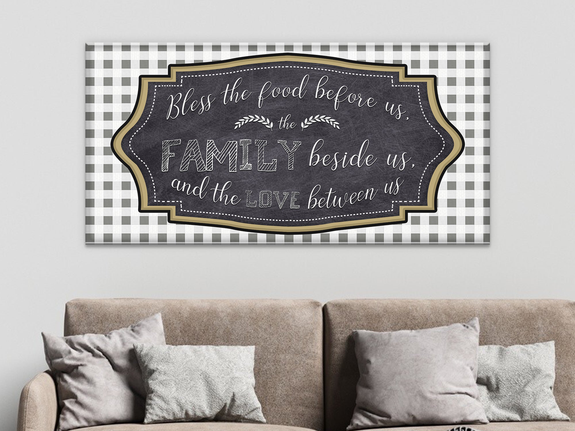 Bless The Food Before Us - Dinning Room - Christian Wall Art