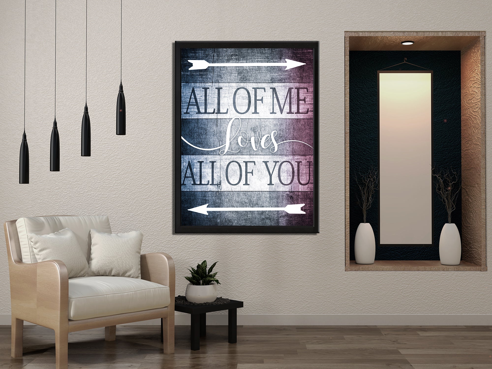 All of me Love Canvas Wall Art