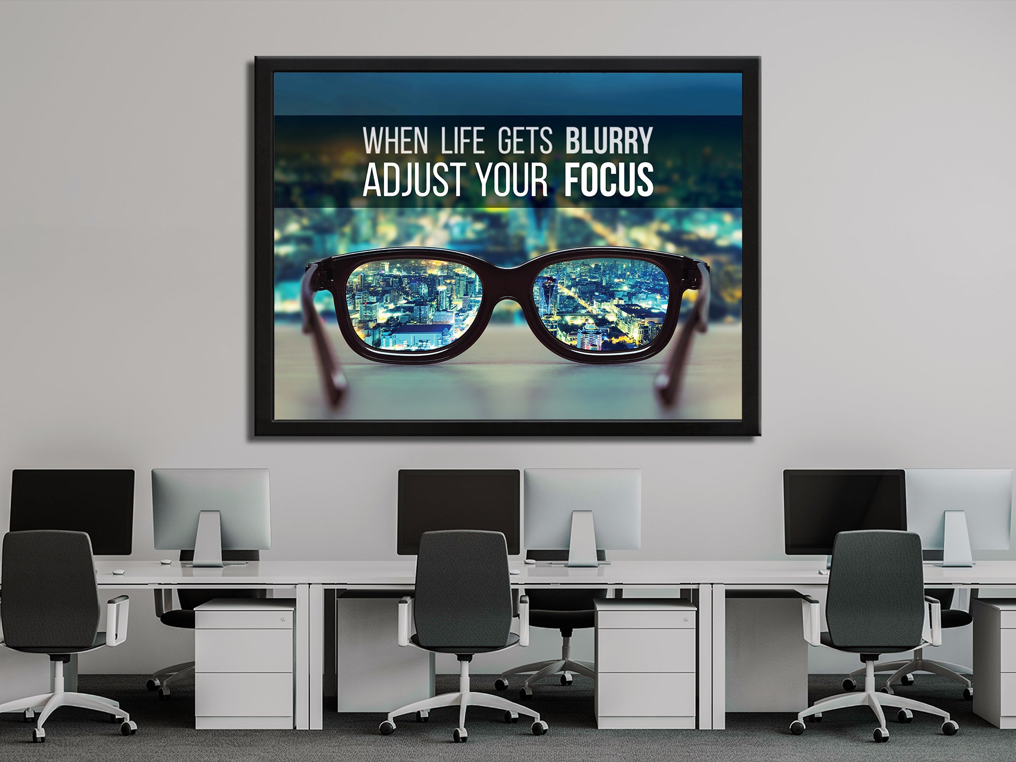 When Life Gets Blurry Adjust Your Focus Canvas Wall Art