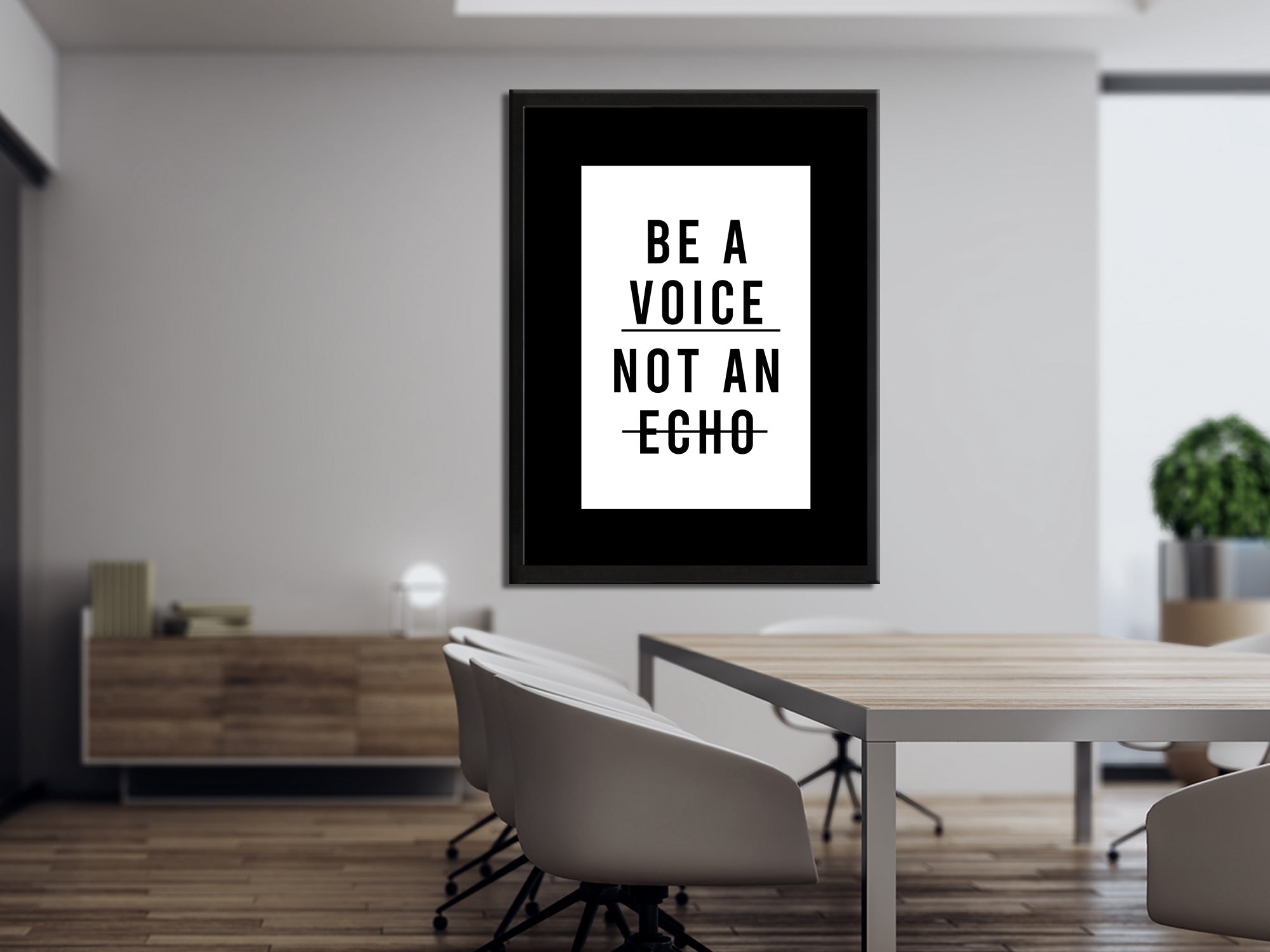 Be A Voice - Canvas Wall Art