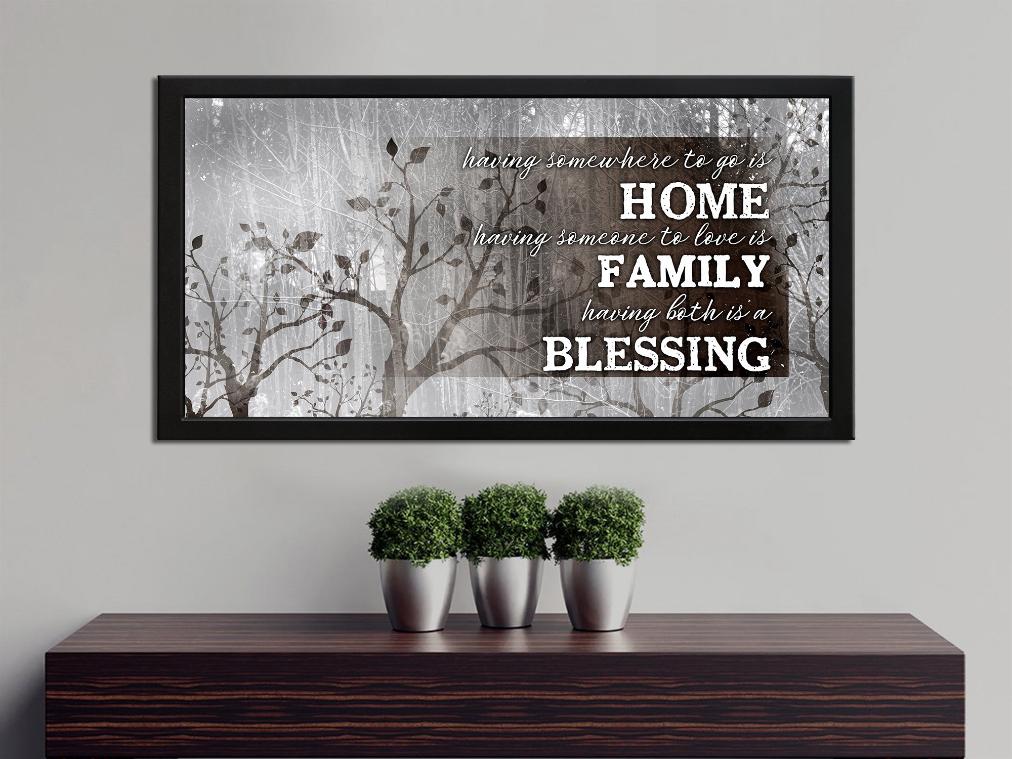 Home family blessing - Living Room - Canvas Wall Art