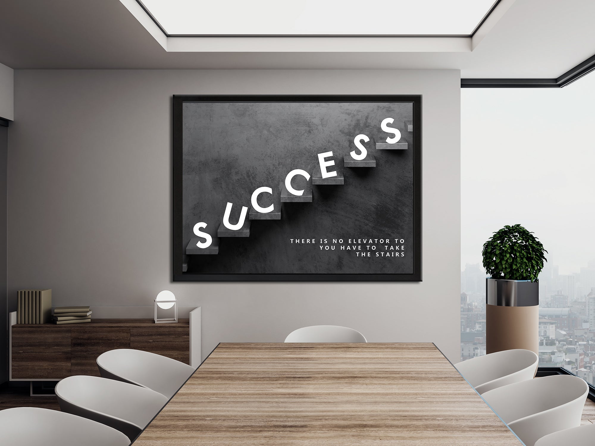 Stairs To Success Canvas Wall Art