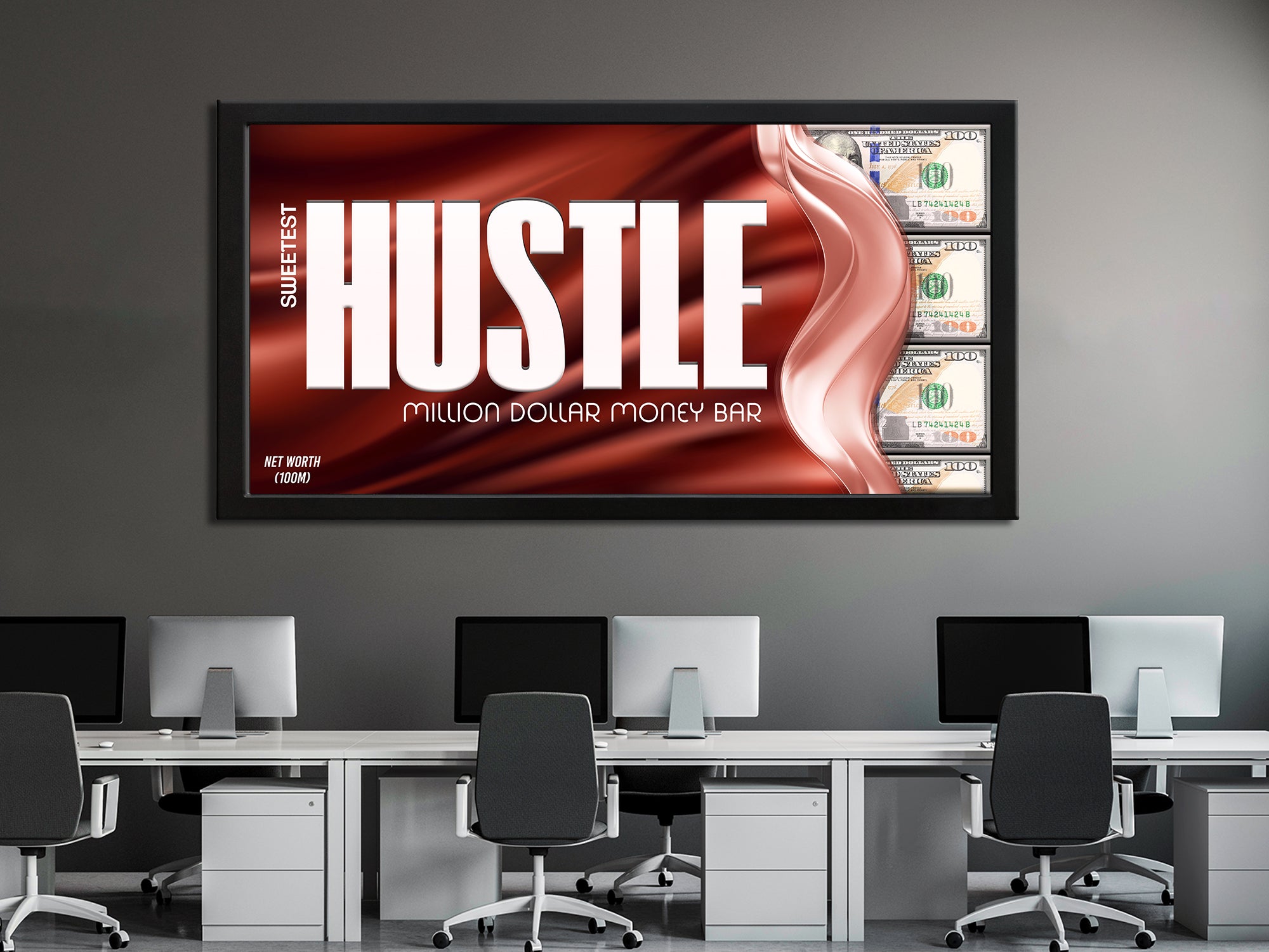 Hustle - Motivational - Canvas Wall Art