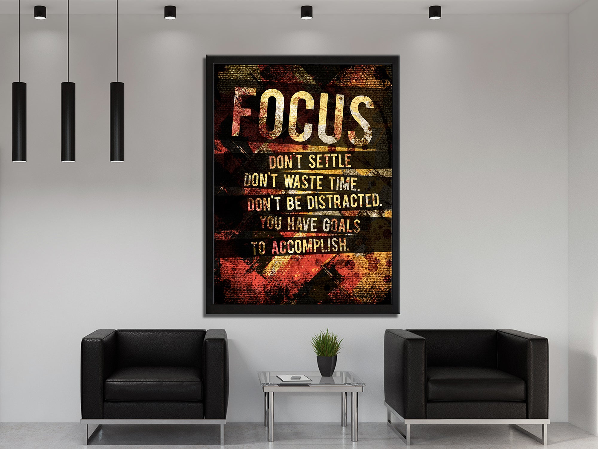 Focus You Have Goals To Accomplish Canvas Wall Art