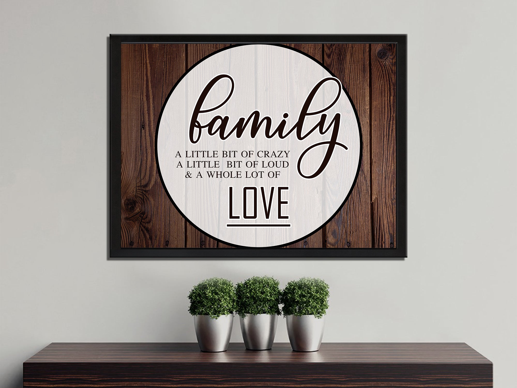 Family Love Saying Canvas Wall Art