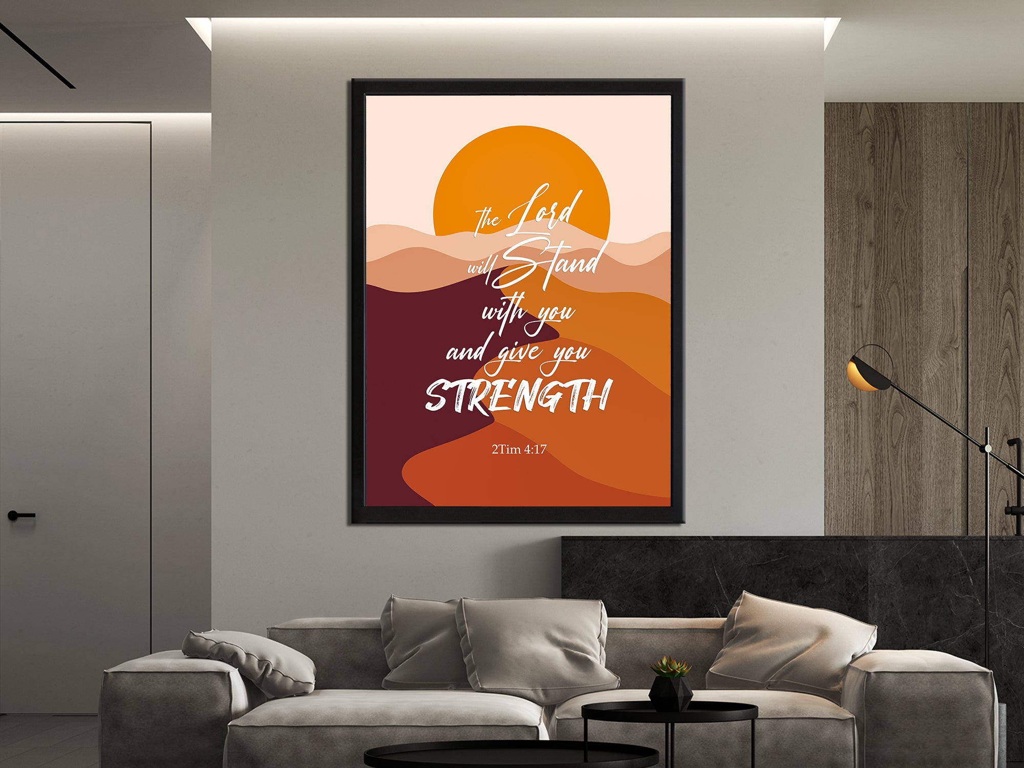 Lord Will Stand With You - Christian - Living Room Canvas Wall Art