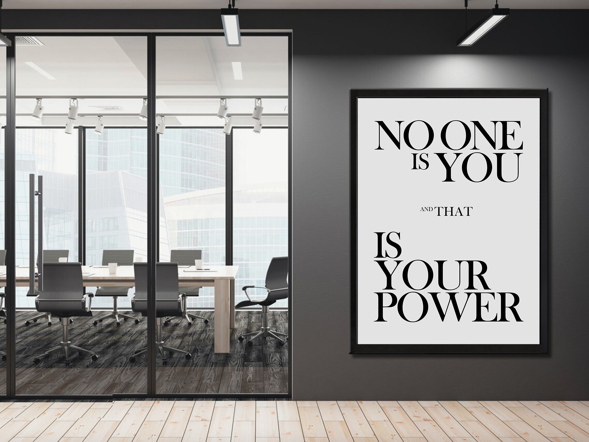 No One Is You That Is Your Power - Canvas Wall Art