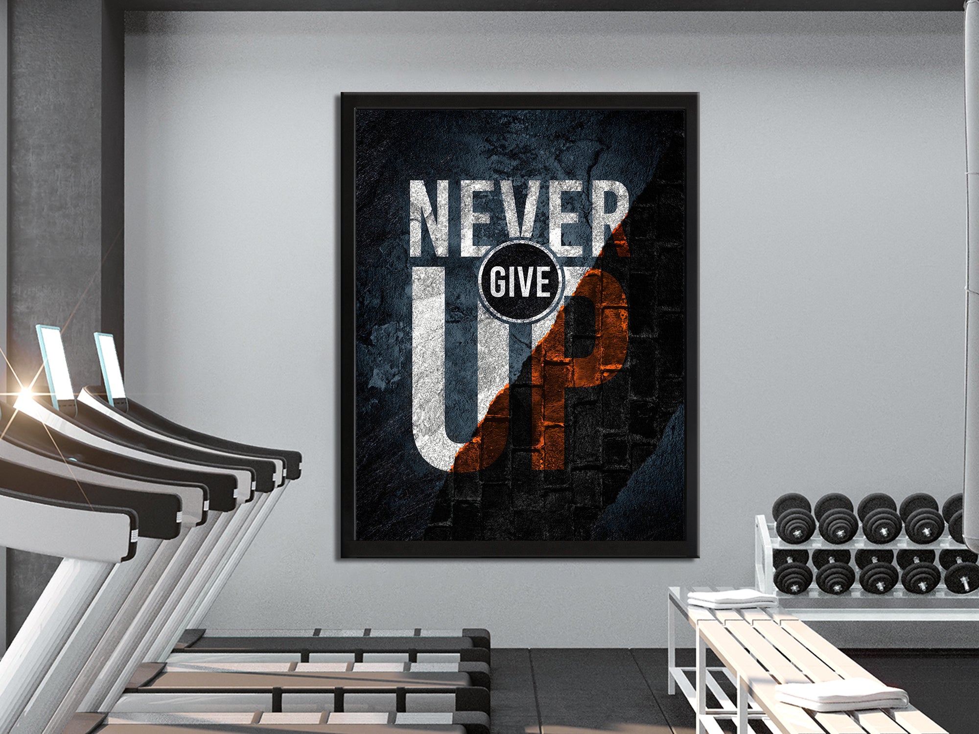 Never Give Up - Canvas Wall Art