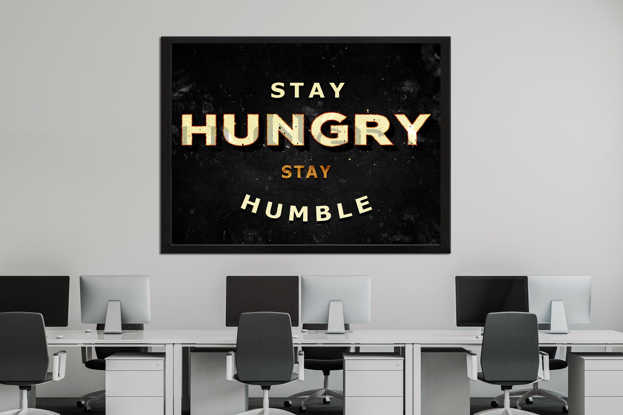 Stay Hungry Stay Humble Canvas Wall Art