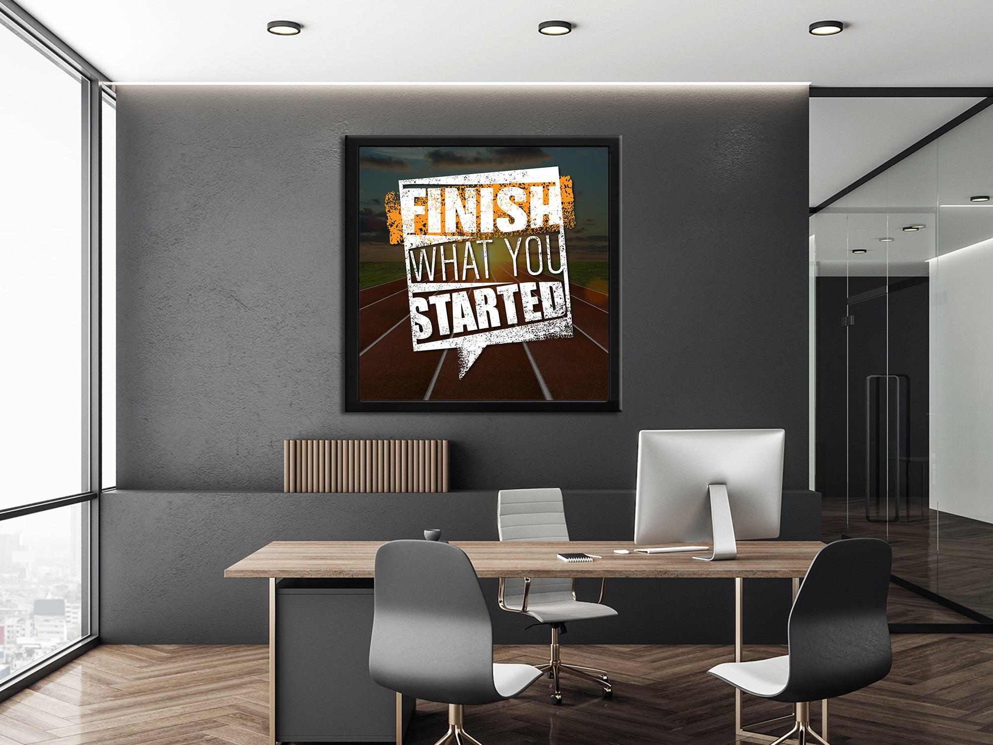 Finish What You Started Canvas Wall Art