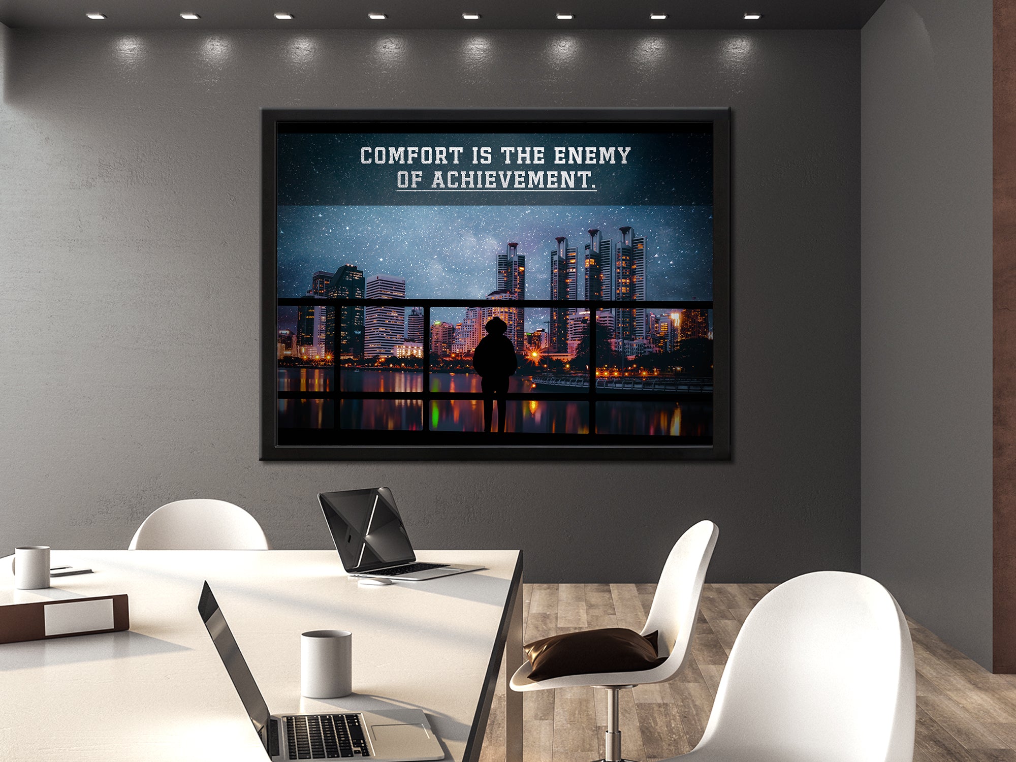 Comfort Is The Enemy Of Achievement - Canvas Wall Art