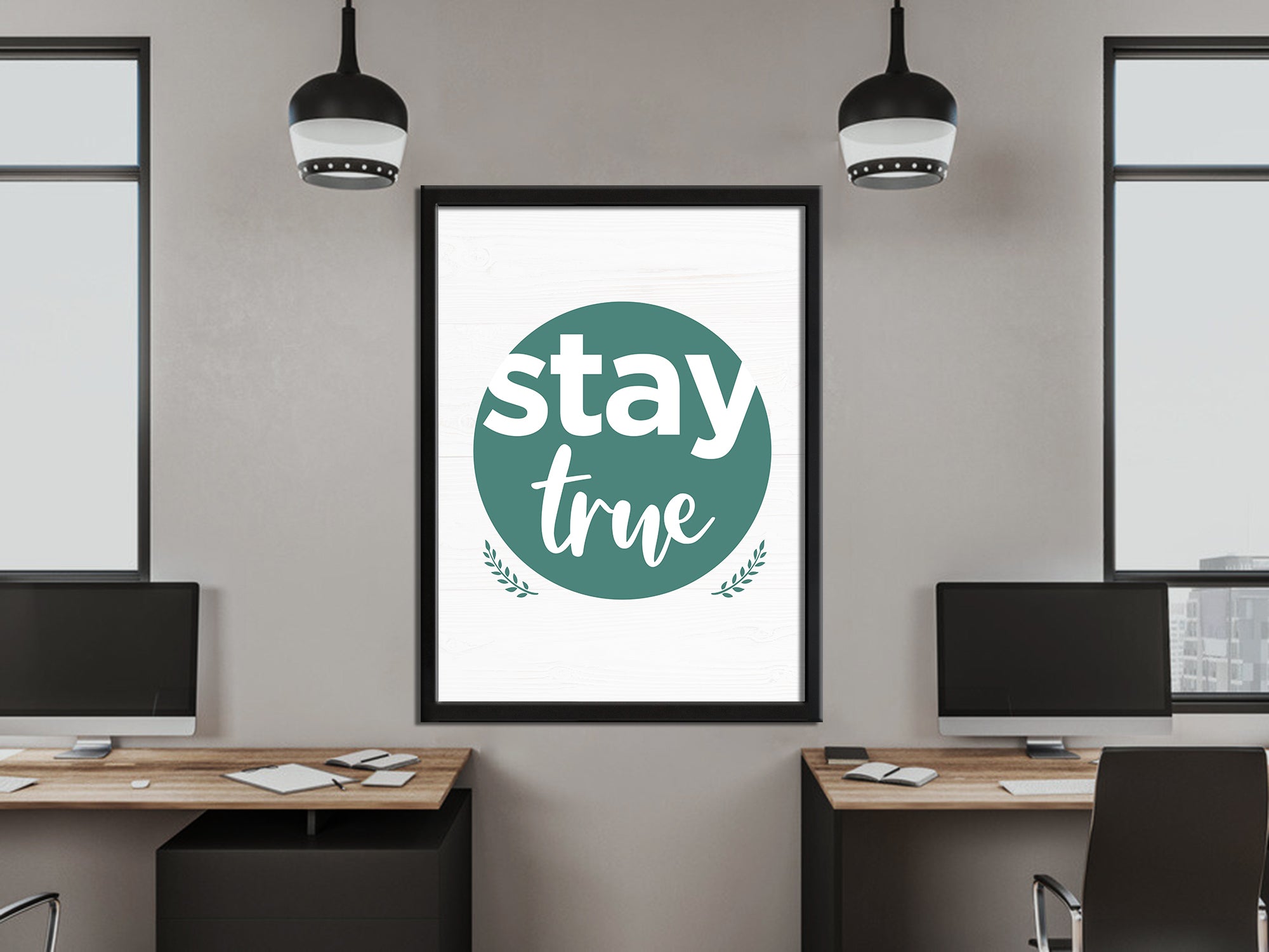 Stay True - Inspiring - Living Room Canvas Wall Art