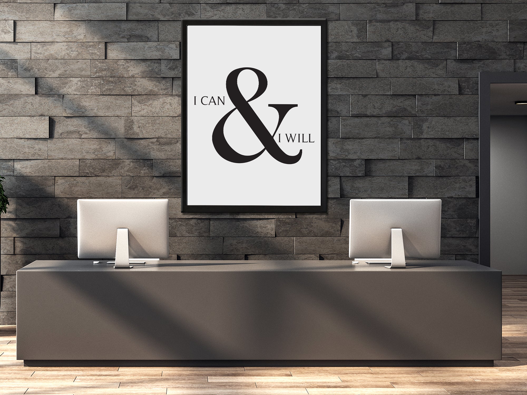 I Can and I Will - Motivational - Canvas Wall Art
