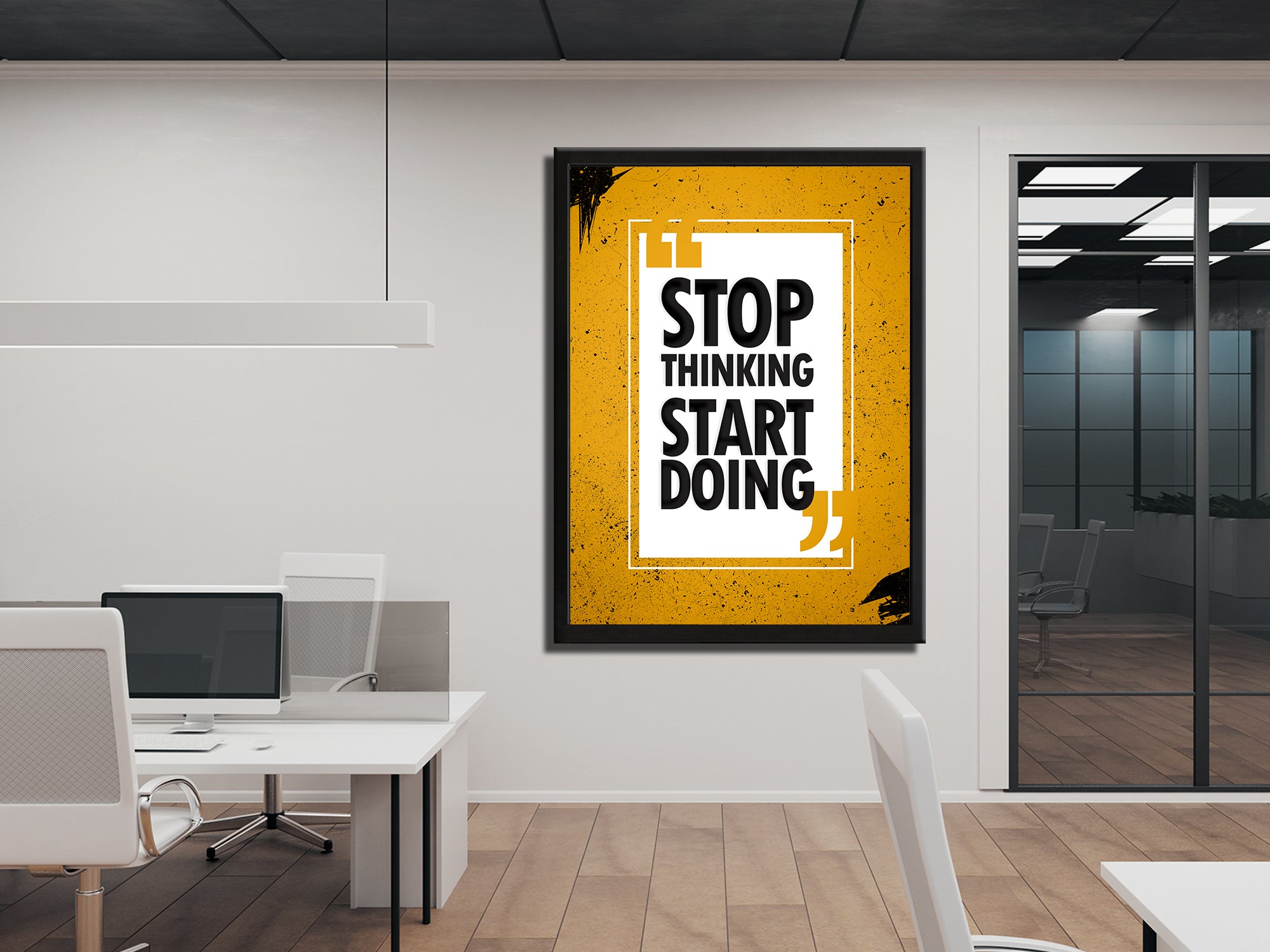 Stop Thinking Start Doing - Living Room - Canvas Wall Art