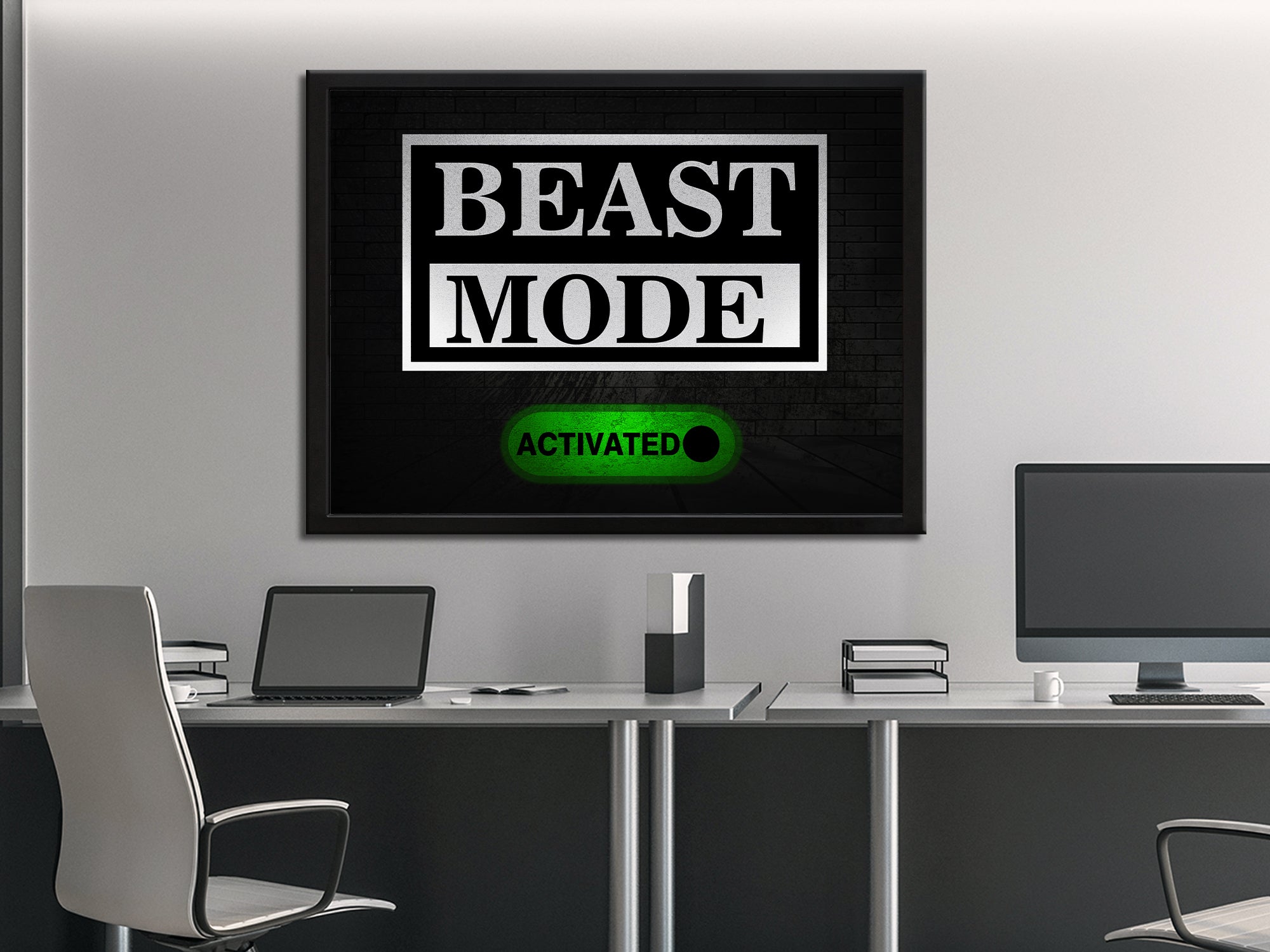 Beast Mode Activated Canvas Wall Art