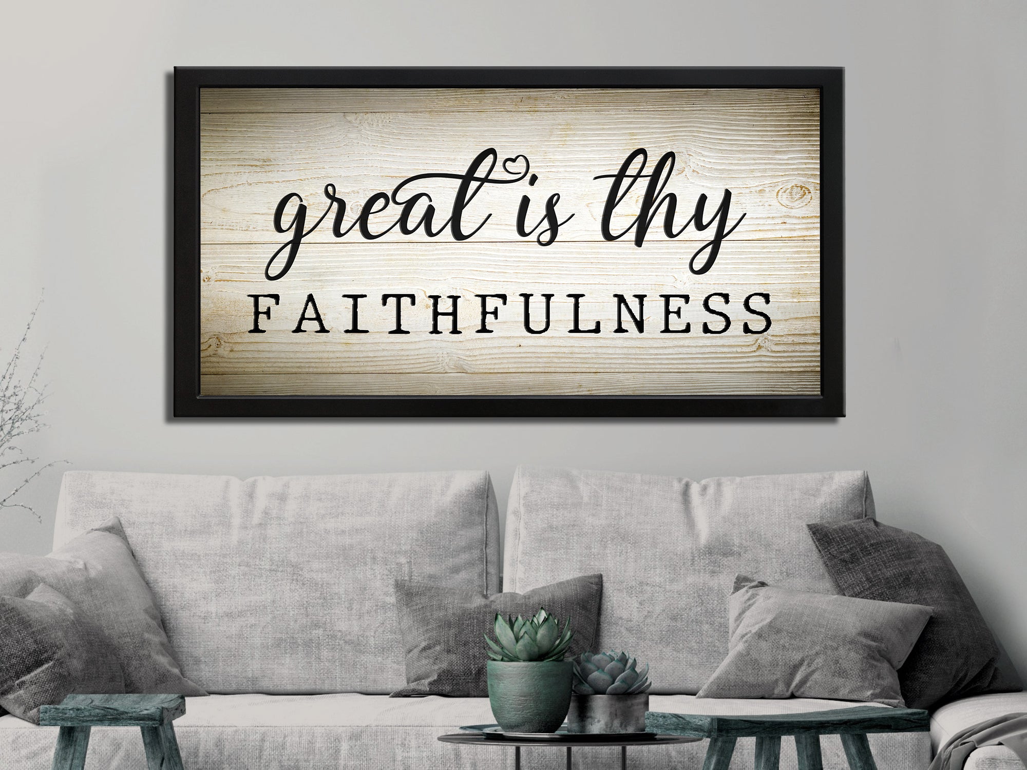 Great Is Thy Faithfulness - Christian - Canvas Wall Art