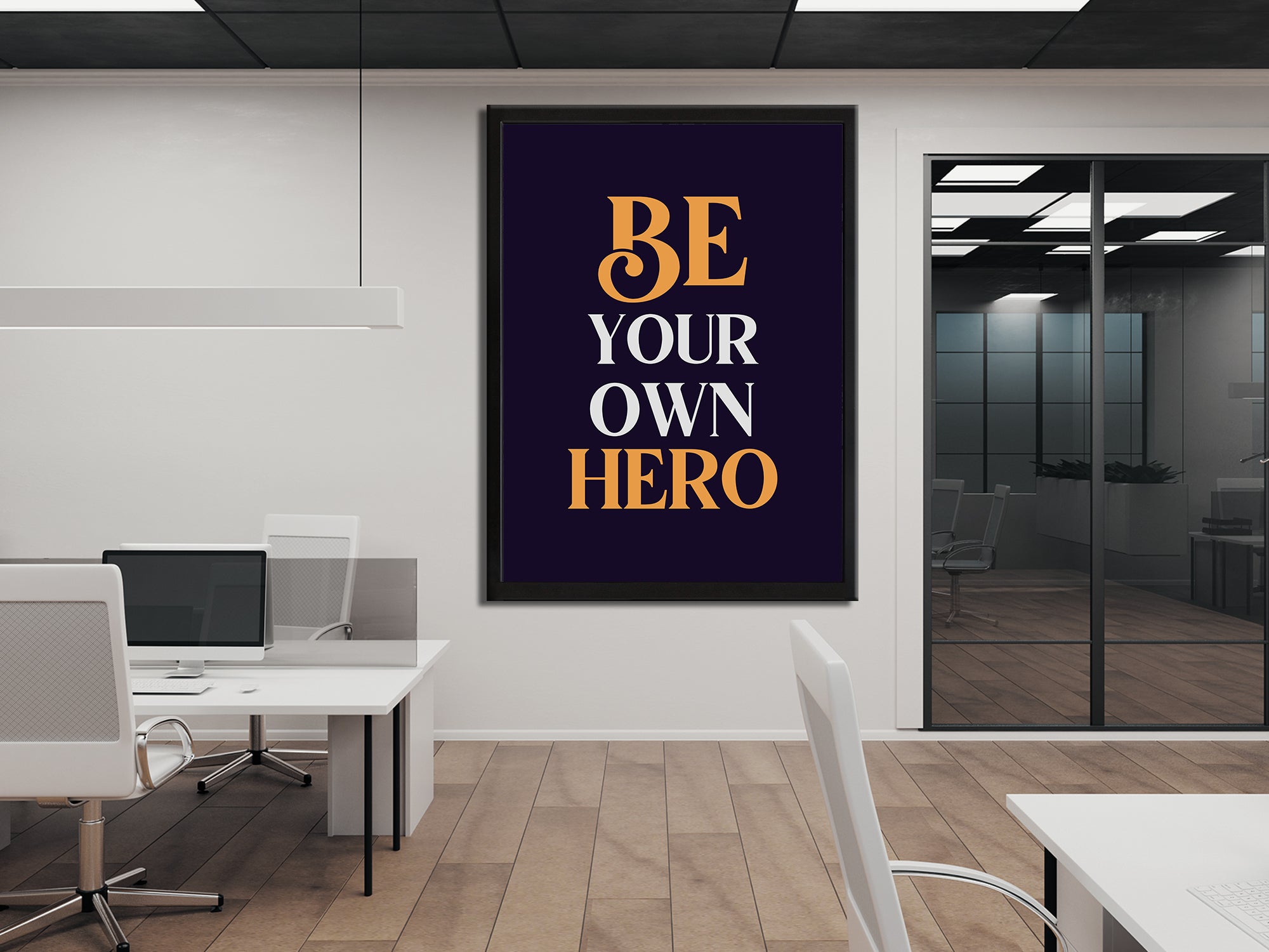 Be Your Own Hero - Motivational - Canvas Wall Art