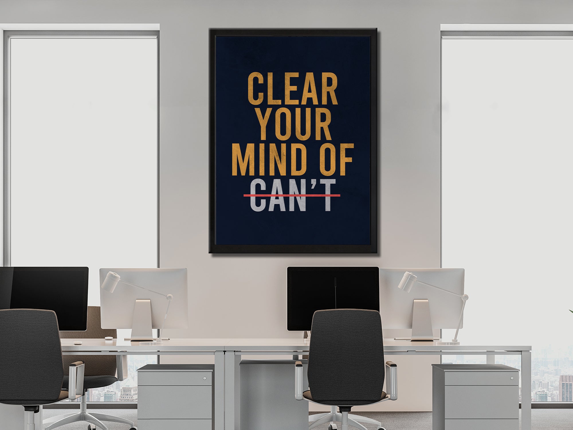 Clear Your Mind - Motivational - Canvas Wall Art