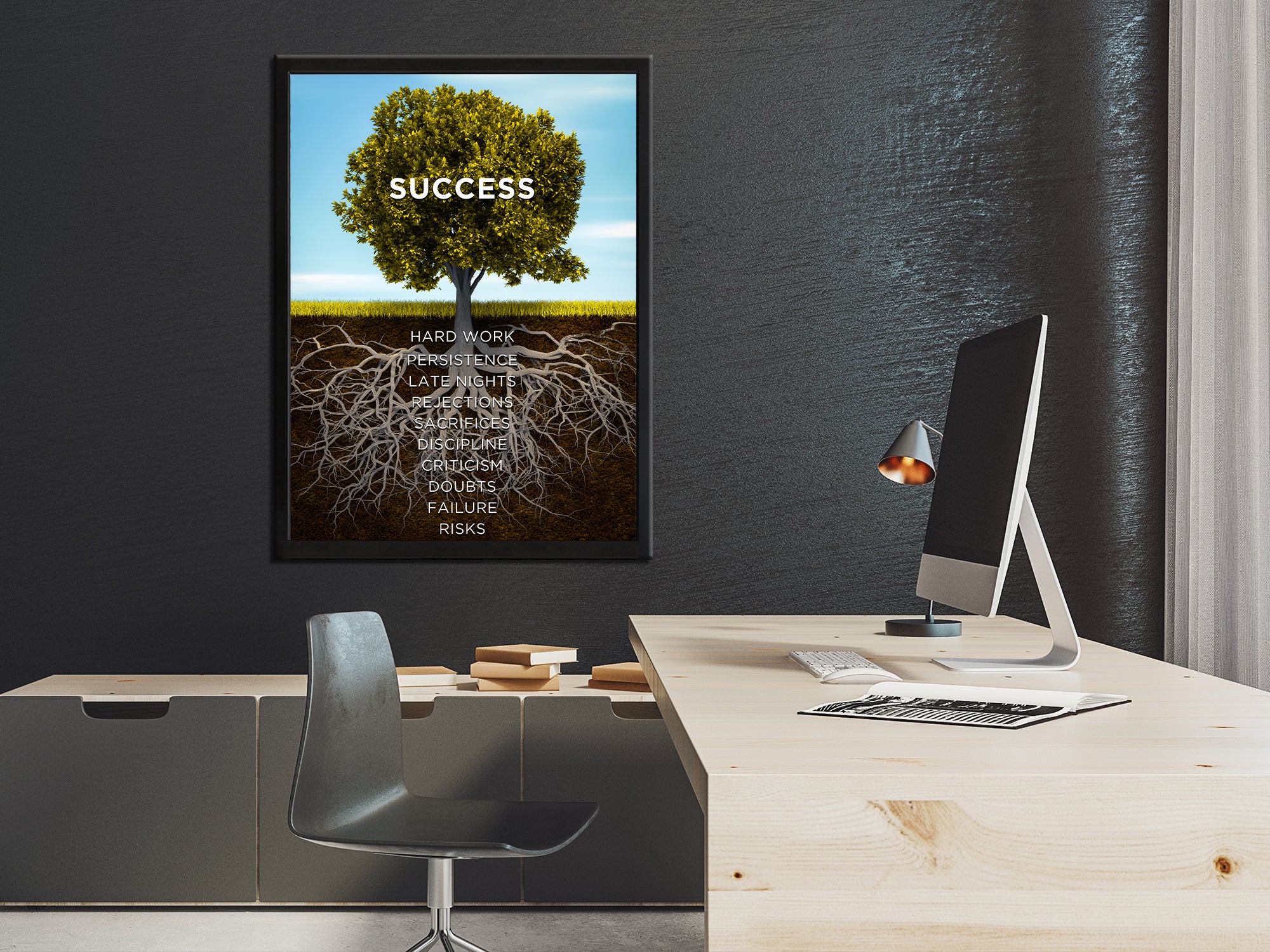 Roots Of Success Canvas Wall Art