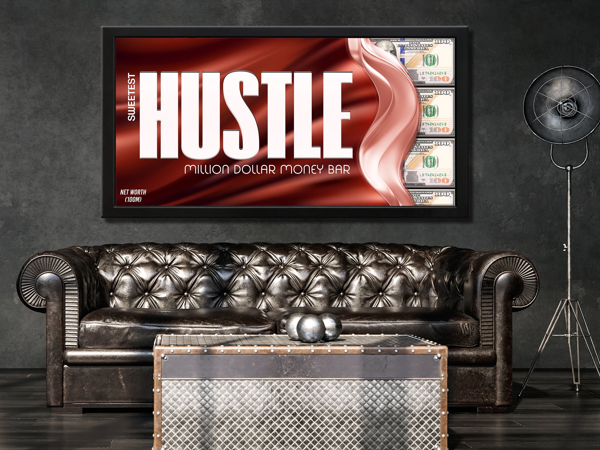 Hustle - Motivational - Canvas Wall Art