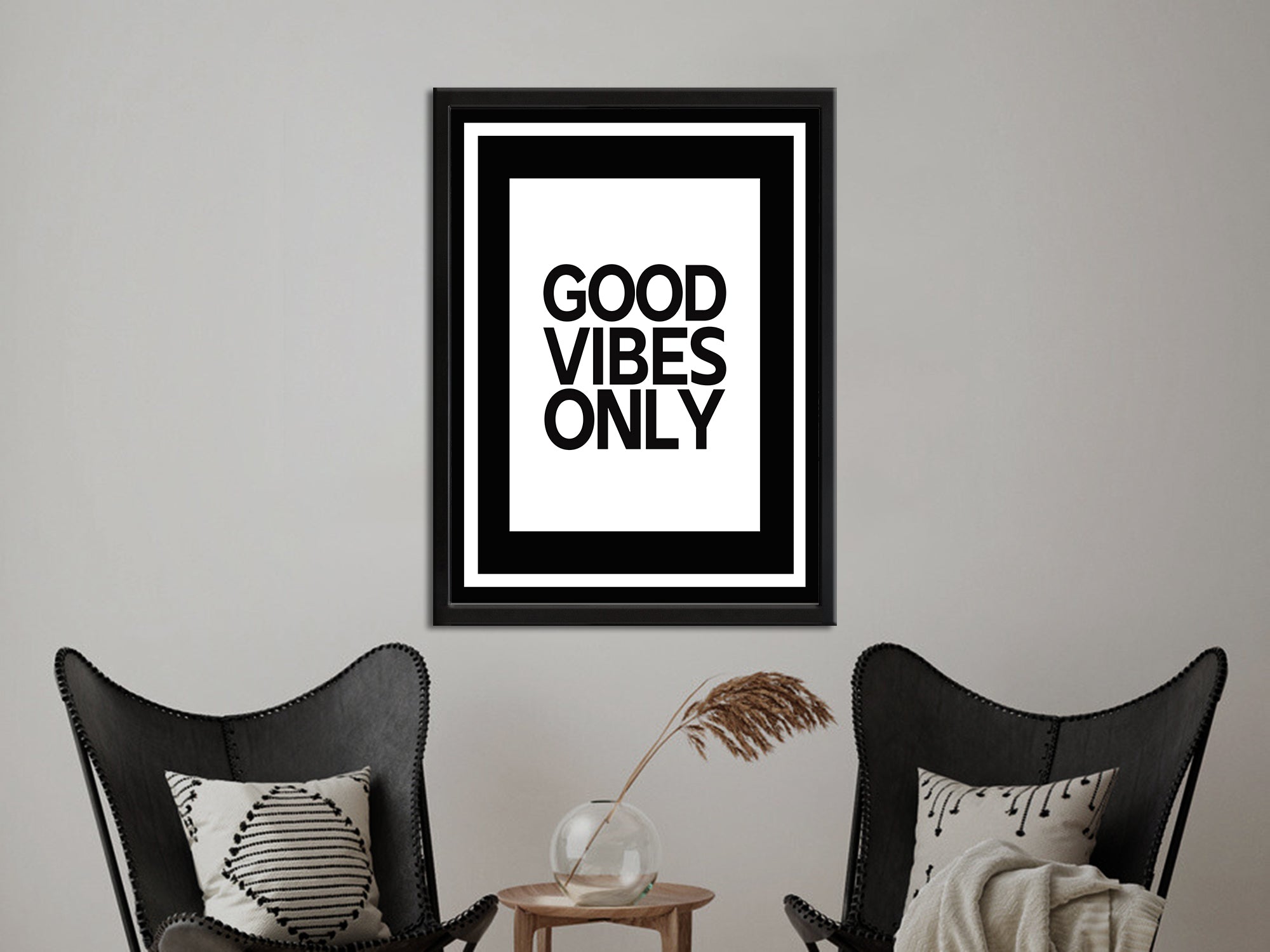 Good Vibes Only - Inspiring - Bedroom Canvas Wall Art