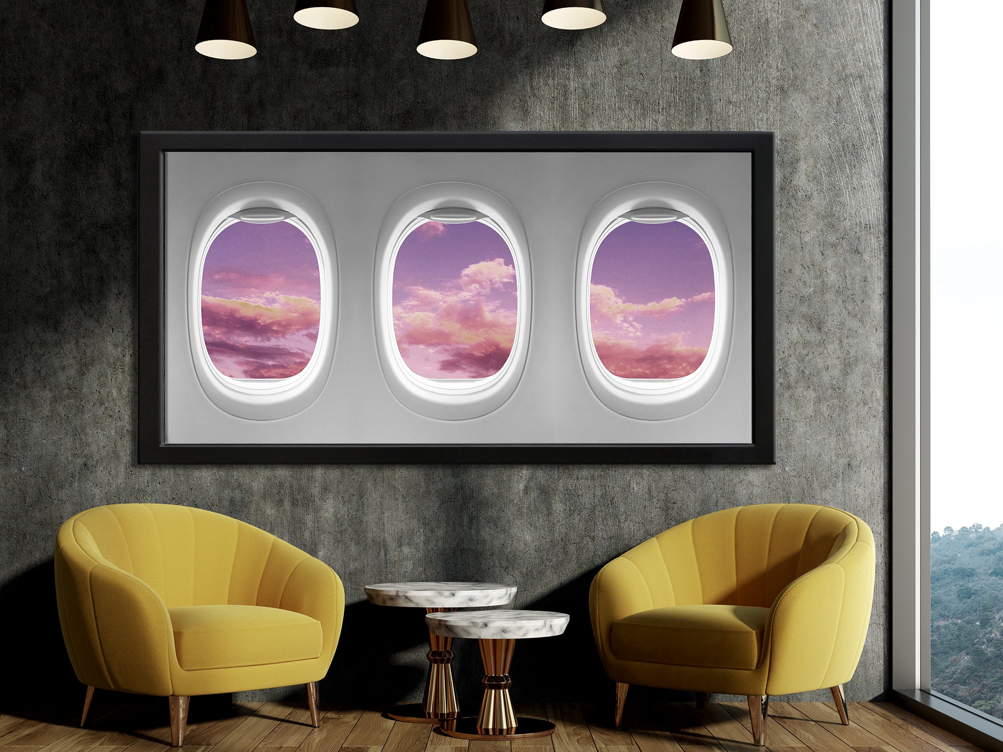 Window Seat Clouds Edition Canvas Wall Art