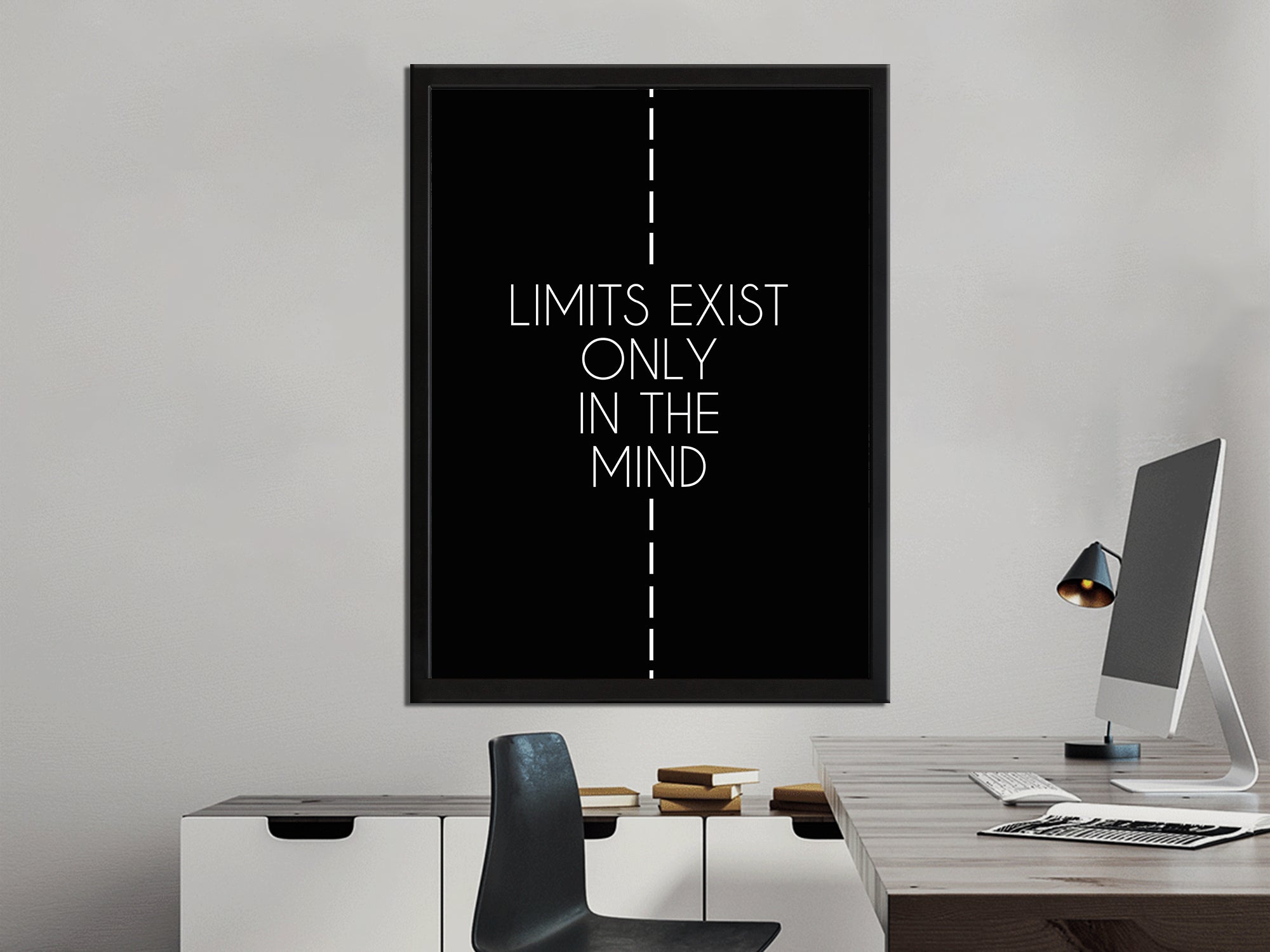 Limit Exist Only In Mind - Motivational - Canvas Wall Art