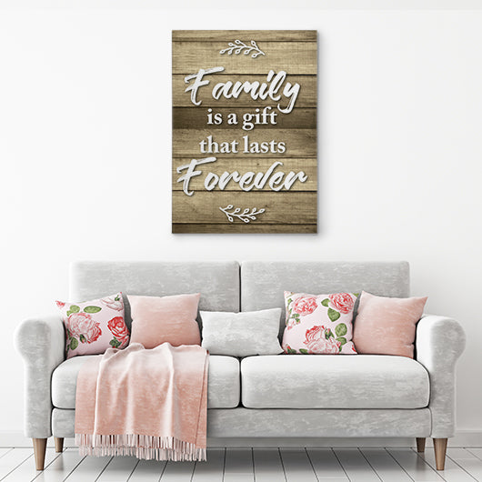 Family Is A Gift Canvas Wall Art